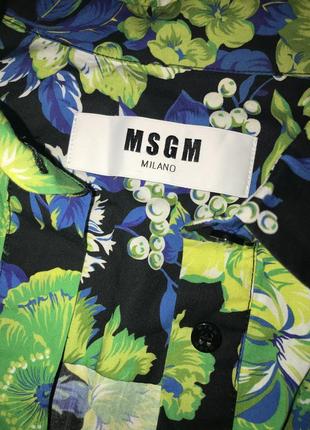 Msgm-дизайнерская укороченная блуза из хлопка! р.-405 фото