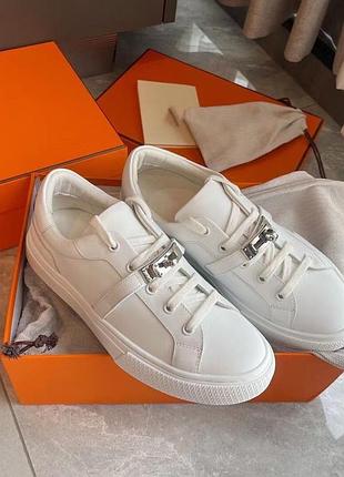 Білі кеди hermes