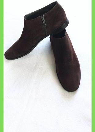 Полуботинки челси замша, кожа р.41 27см, jil sander, италия