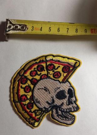 Нашивка патч шеврон різні patch із рисунками череп пицца панк