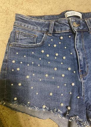 Джинсовые шорты zara,размер s