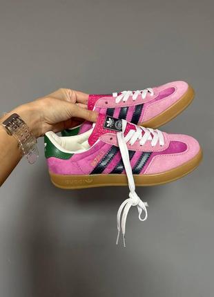 Жіночі кросівки adidas x gazelle pink / smb