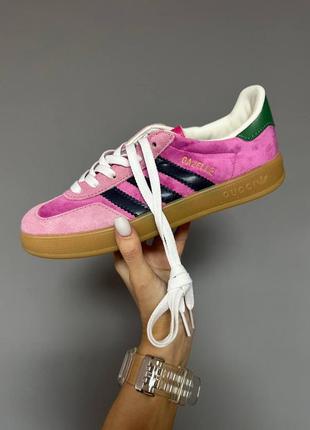 Жіночі кросівки adidas x gazelle pink / smb5 фото