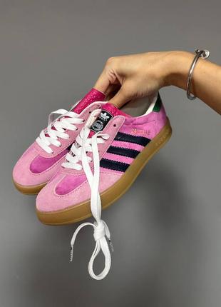Жіночі кросівки adidas x gazelle pink / smb8 фото