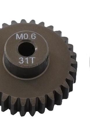 Піньйон алюмінієвий rcturn m0.6 48 pitch під вал 3.175мм (31t)