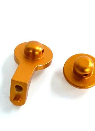 Alum front body mount 1set (gold)