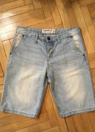 Шорти джинсові світлі блакитні terranova size 30