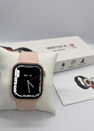 Женские смарт-часы smart apple watch, розовые3 фото