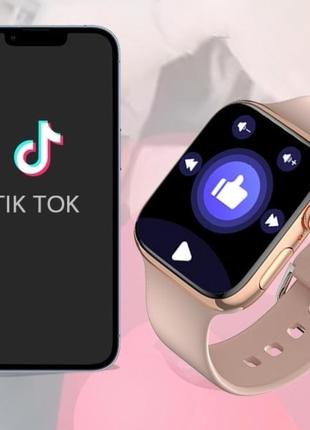 Женские смарт-часы smart apple watch, розовые6 фото