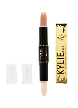 Консилер + бронзатор kylie stick concealer bronzing 2 в 1 ( палитра - 4 шт №1,2,3,4)