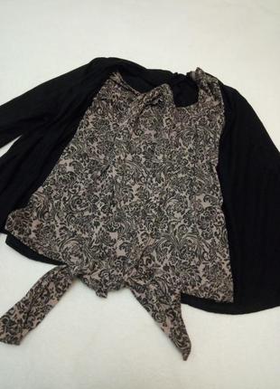 Блуза рубашка кардиган трикотаж