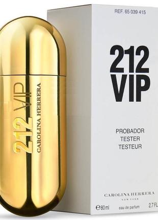 Тестер женской парфюмированной воды carolina herrera 212 vip.- 80 мл