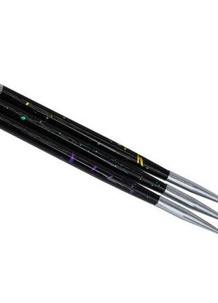 Набор кистей для рисования 3шт (черная ручка) н132162 фото