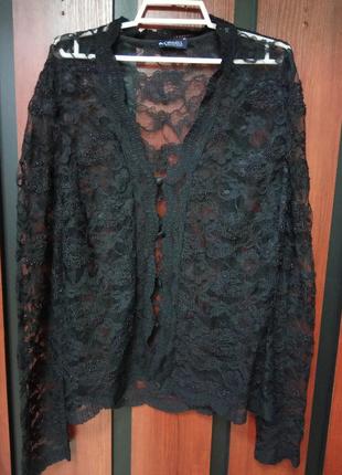 Кружевная, гипюровая, нежная кофта, блуза, рубашка на пуговицах, от бренда orwell4 фото