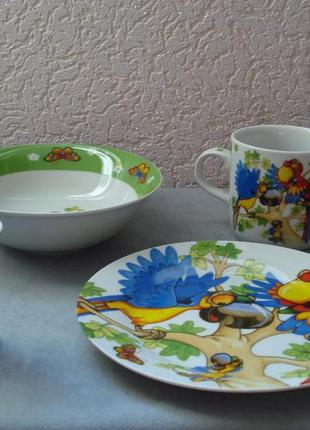 Набор детской посуды на 4 предмета1 фото