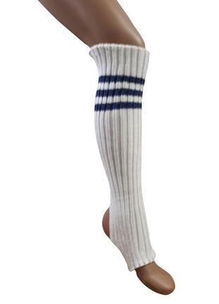 Гетры детские borodina antonina 45см бело-синие (0881)