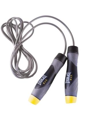 Скакалка everlast weighted jump rope черный уни 274 см (833620-70-8)