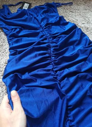 Яркое платье от ax paris синего цвета 💙10 фото