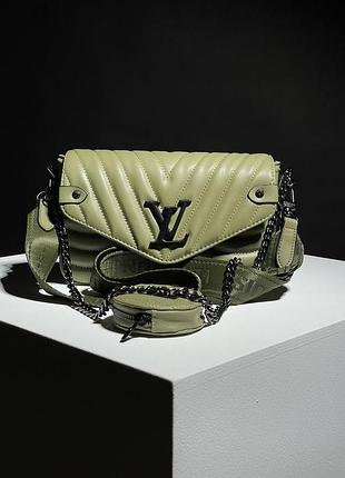 Женская сумка wave green black