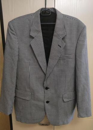 Стильный мужской пиджак жакет гусиная лапка