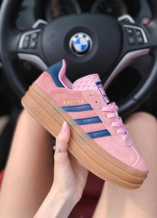 Кросівки adidas gazelle bold pink glow1 фото