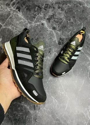 Кроссовки adidas, чоловічі шкіряні кросівки адідас1 фото