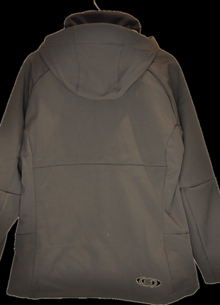 Черная женская термо- куртка 3 в 1 salomon soft shell5 фото
