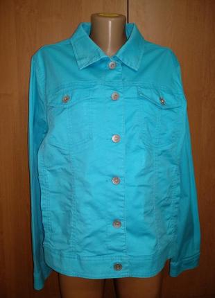 Шикарный яркий пиджак, джинсовая куртка пог-59 см.