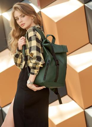 Жіночий рюкзак sambag rolltop one зелений