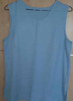 Голубая, легкая, летняя блузка xl