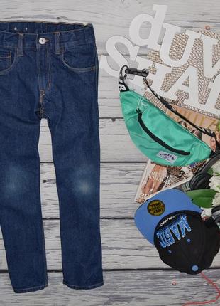 7 - 8 лет 128 см h&amp;m фирменные джинсы скинни узкие для моднявок с потертыми коленями1 фото