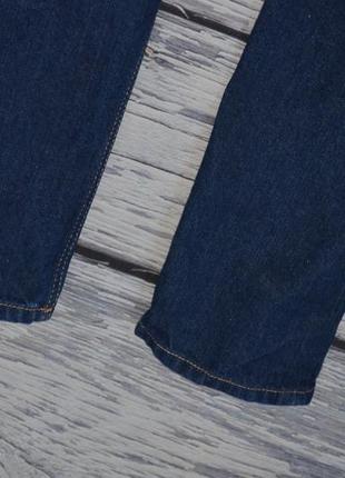 7 - 8 лет 128 см h&amp;m фирменные джинсы скинни узкие для моднявок с потертыми коленями6 фото