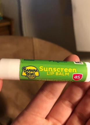 Сонцезахисний бальзам для губ  banana boat lip balm spf 45(сша)4 фото