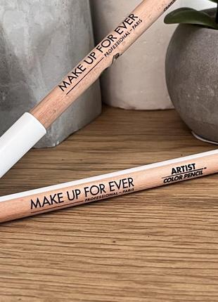 Оригинальный матовый карандаш make up for ever artist color matte pencil 104 all around white оригинал универсальный карандаш матовый3 фото