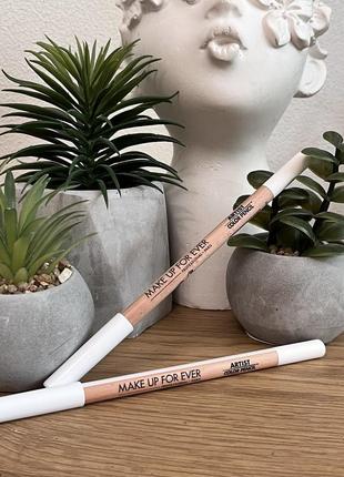 Оригінал універсальний матовий олівець make up for ever artist color matte pencil 104 all around white оригінал універсальний олівець матовий