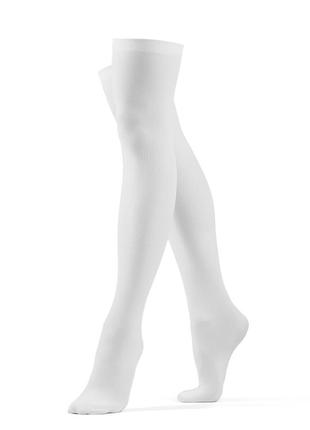Женские капроновые гольфы выше колена белые чулки высокие гетры в стиле аниме3 фото