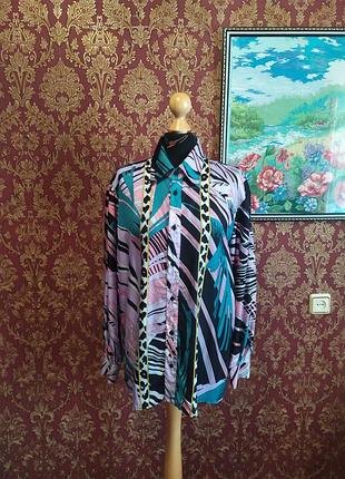 Шовкова блуза рубашка versace