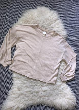 Кофта свитшот блуза широкой пышный рукав джемпер реглан1 фото