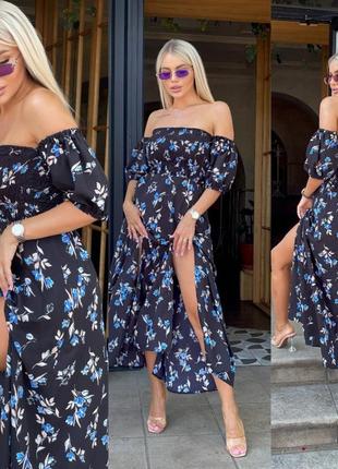 Платье с резинкой-жаткой на груди2 фото