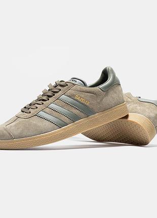 Женские кроссовки,кеды adidas gazelle brown green#адидас
