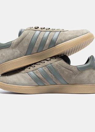 Женские кроссовки,кеды adidas gazelle brown green#адидас2 фото