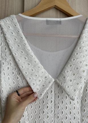 Ажурное белое платье 6