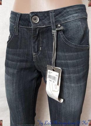 Фирменные garcia мега качественные джинсы с потёртостями в тёмно сером, размер 266 фото