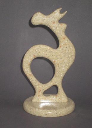 Фигурка, статуэтка "петушок", абстракция, (ручная работа) искусственный камень3 фото