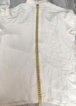 Нежная шелковая длинная блуза, рубашка пог 618 фото