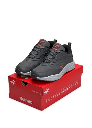 Мужские кроссовки рumа rs grey red#пума