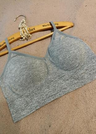 Спортивный топ,м ,в рубчик