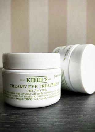 Крем для шкіри навколо очей з авокадо kiehls creamy eye treatment with avocado,28 ml