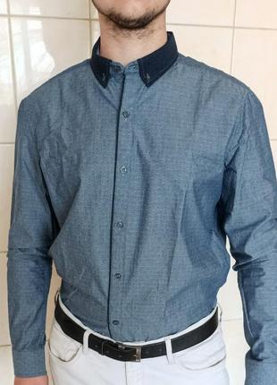 Сорочка марки next shirting slim fit1 фото