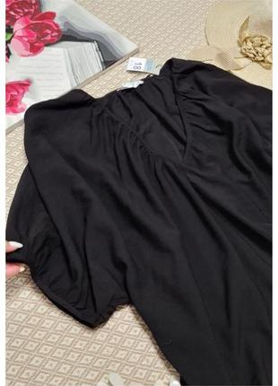Черная блуза вискоза primark свободного кроя2 фото